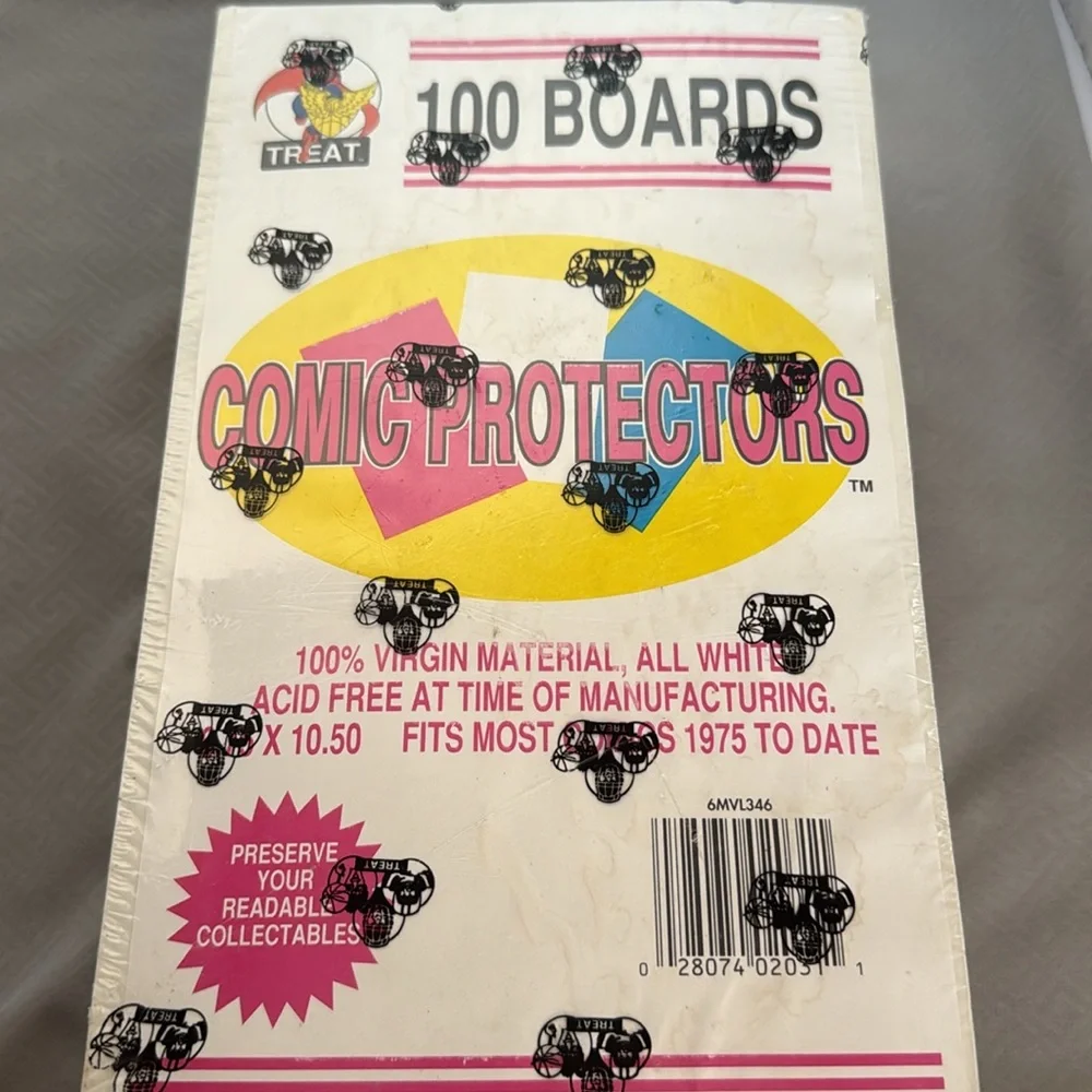 Comic Protectors 100 Boards Vintage 10.5”x7”  Virgin Material Acid Free *Read*